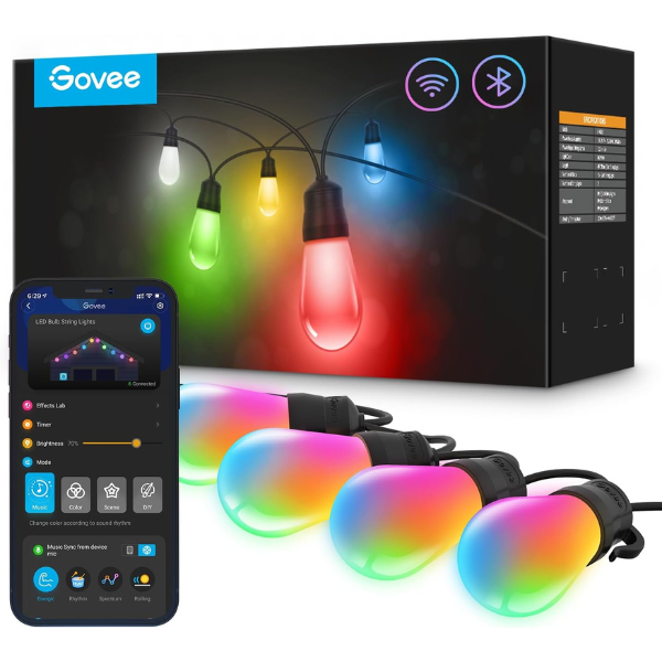 Smart Outdoor String Lights