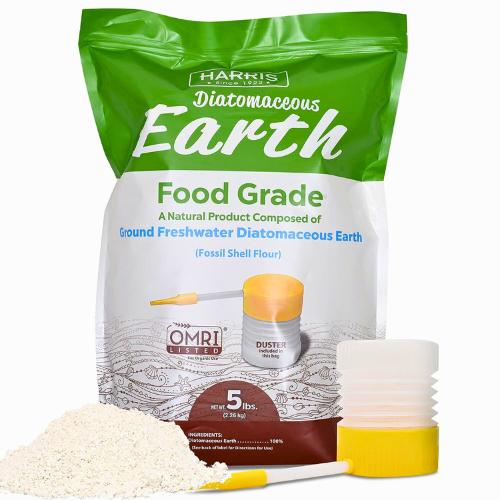 bag of diatomaceous food grade powder