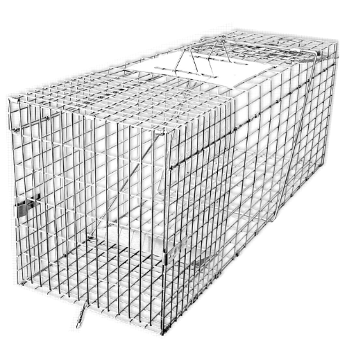 a cage with a white cover