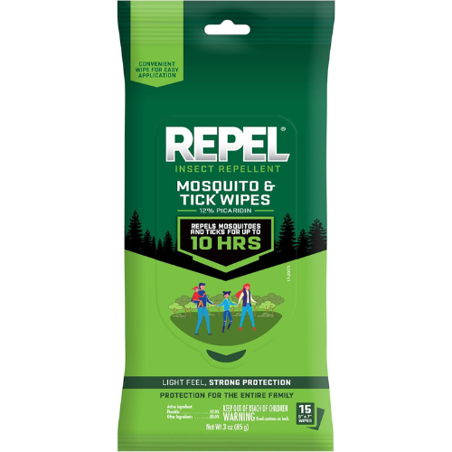 REPEL Mosquito repellent wipes pack
