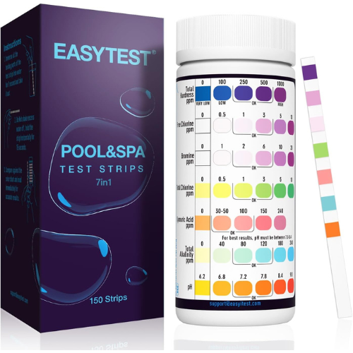 Pool and spa test strips package