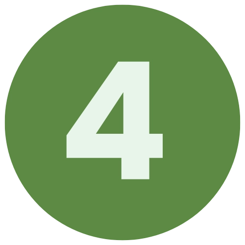 green number 4 in green circle