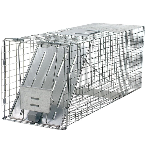 Large one door live repeating animal trap suitable for catching iguanas in Florida pools