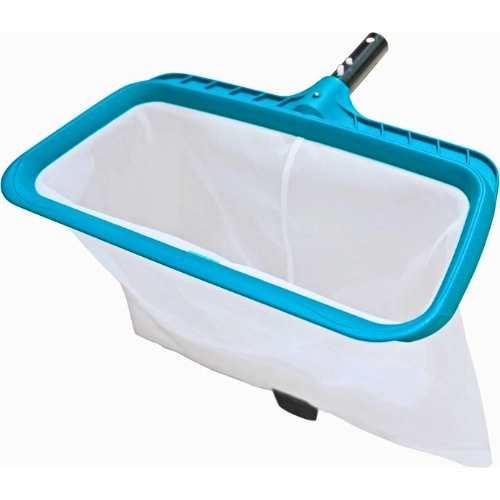 Heavy-duty skimmer net for removing debris and iguana droppings