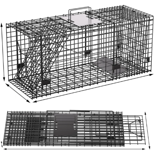 Foldable and easy to use near pool decks, this trap makes keeping iguanas out of your pool simple, safe, and effective, while providing a safe catch and release solution.